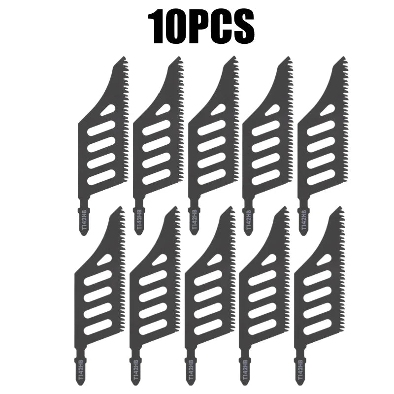 Jigsaw Blades for Precise Wood Cutting – Curved Saw Blades Jigsaw Saw Blades PLUSH 10PCS