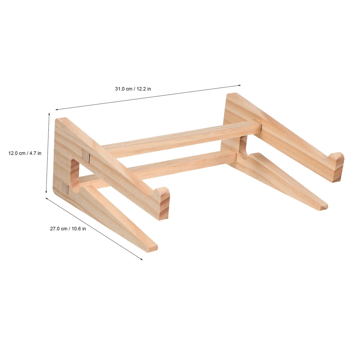 Foxnovo Wood Laptop Stand – Ergonomic Desk Riser Laptop Desk Stand PLUSH