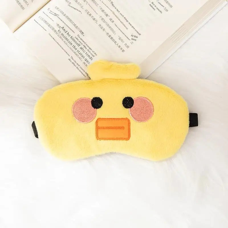 Cute Cartoon Plush Sleep Eye Mask – Light Blocking Nap Mask Plush Sleep Mask PLUSH A7