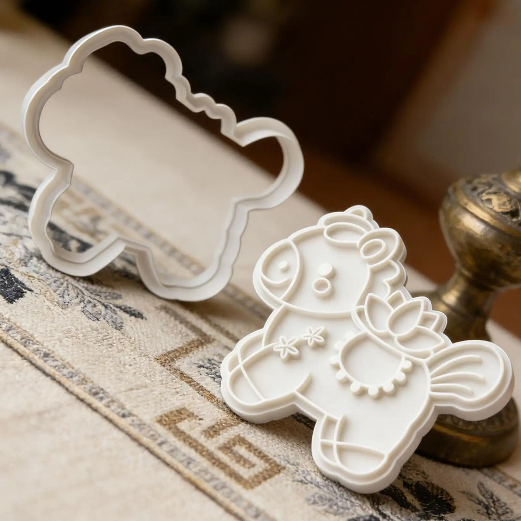 2026 Year of the Horse Cookie Cutter – DIY Fondant Mold Cookie Cutter Mold PLUSH