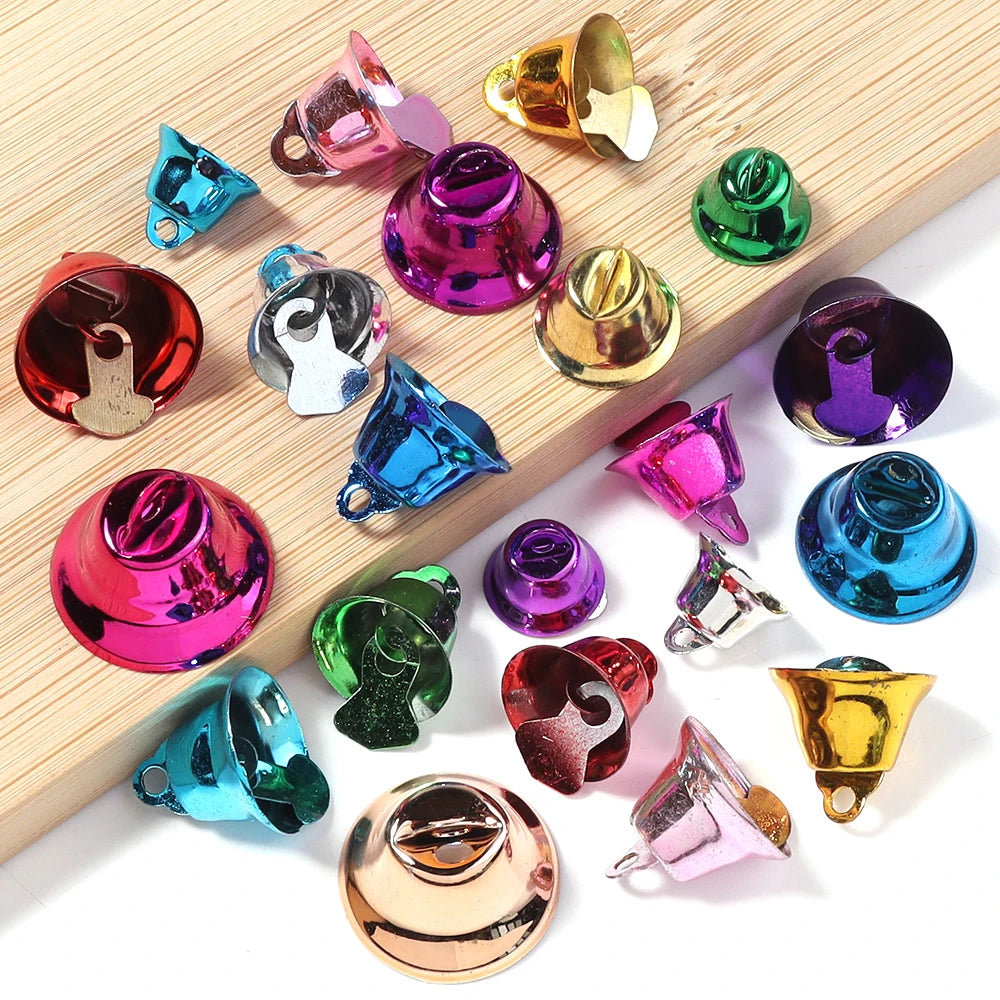 20pcs Mini Metal Christmas Bells – DIY Jewelry & Xmas Decor DIY Craft Bells PLUSH