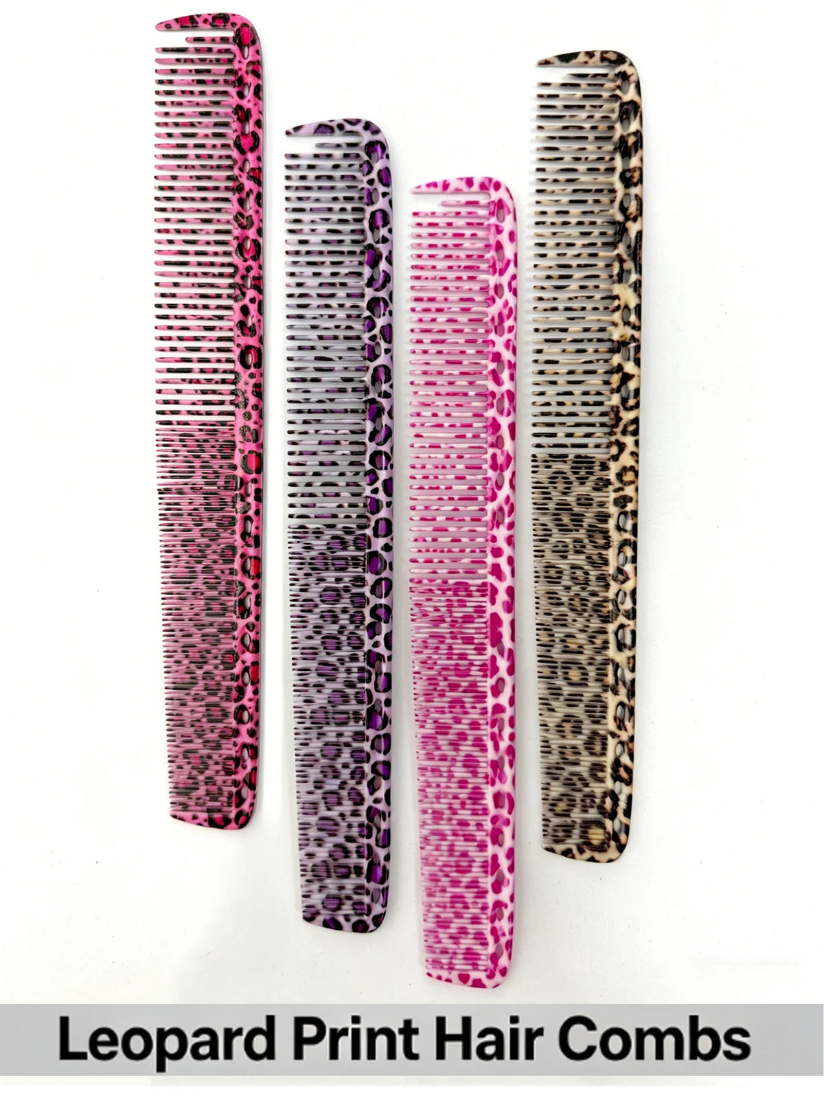 Wide & Fine Tooth Hair Combs – 13 Colors | Salon & Home Hair Styling Comb PLUSH
