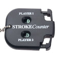Portable 2-Digit Golf Stroke Score Counter with Keychain Golf Score Counter PLUSH black