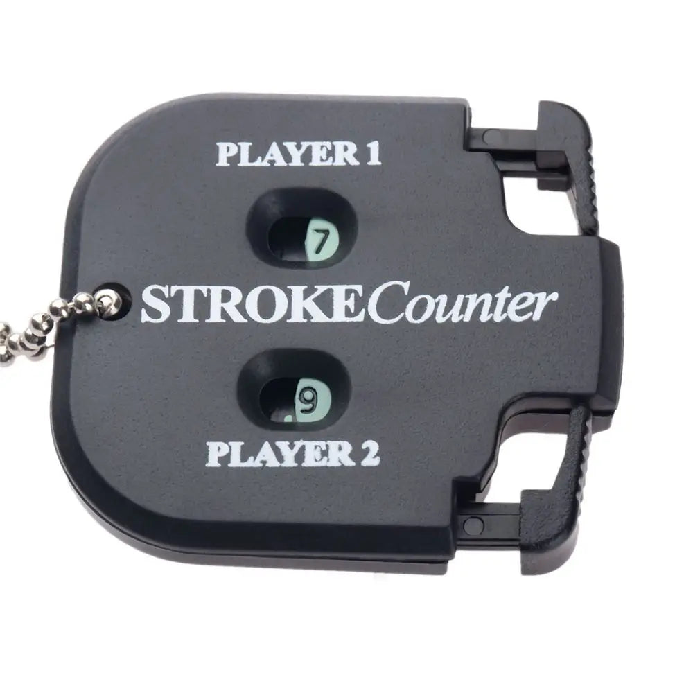 Portable 2-Digit Golf Stroke Score Counter with Keychain Golf Score Counter PLUSH black