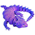 3D Printed Movable Lizard Statue – Desktop Sculpture & Gift Desktop Sculpture PLUSH Purple