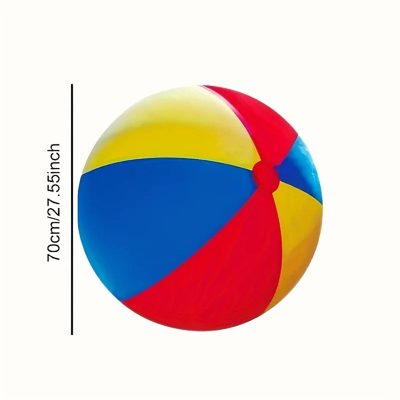 70cm Giant Inflatable Soccer Ball – Beach & Pool Toy Inflatable Ball Toy PLUSH Three-color Ball