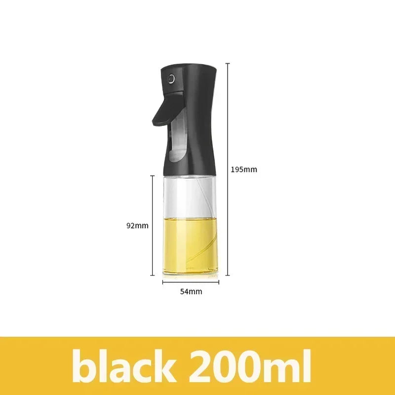 Oil Spray Bottle 200/300/500ml – Kitchen & BBQ Olive Oil Mister Oil Spray Bottle PLUSH Black 200ml