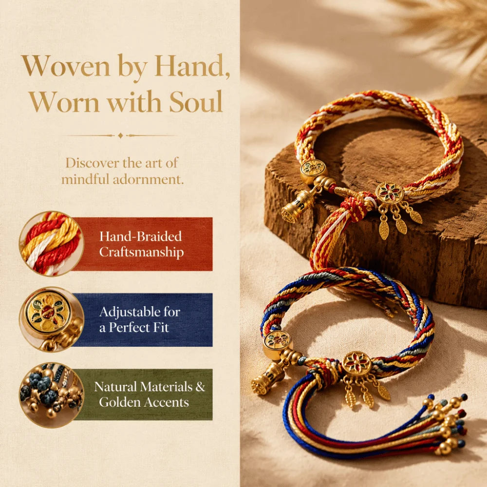 Multi-Color Adjustable Rope Bracelet – Vintage Animal Style Fashion Bracelet PLUSH