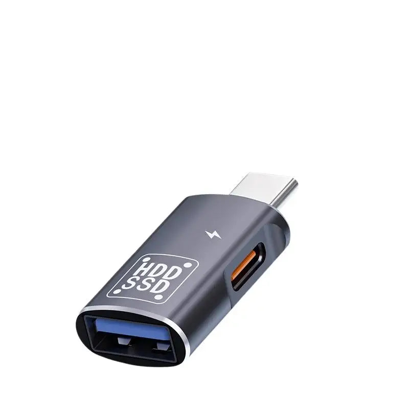 Type-C OTG Adapter 2-in-1 USB 2.0 Data Sync & Charging USB-C OTG Adapter PLUSH