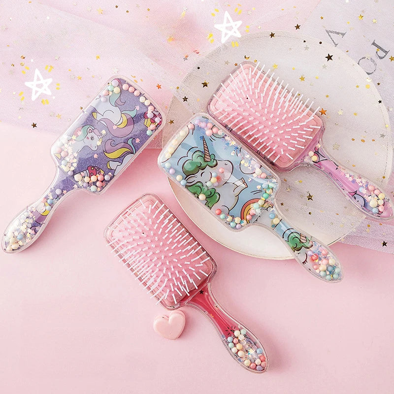 Unicorn Hair Brush – Anti-Static Detangling Massage Comb Detangling Hair Brush PLUSH