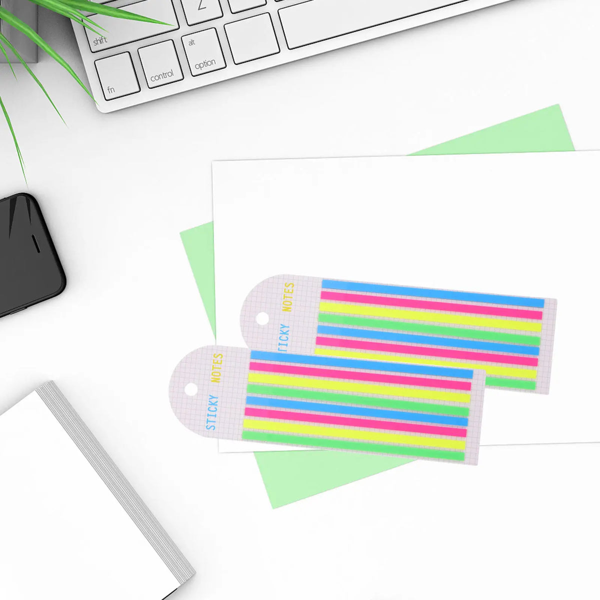 Transparent Highlighter Strips – 4-Book Reading Page Markers Set Page Marker Tabs PLUSH