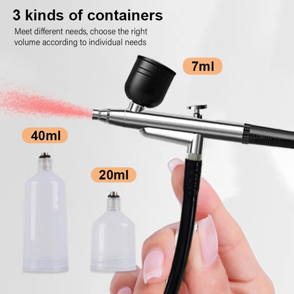 Portable Airbrush Kit with Compressor – Nail Art & Crafts Nail Art Airbrush Kit PLUSH