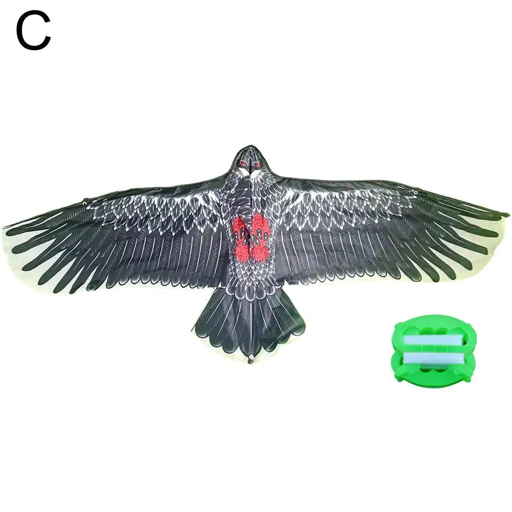 Large Eagle Kite with 30m Line – Outdoor Toy for Kids & Family Outdoor Flying Kite PLUSH B