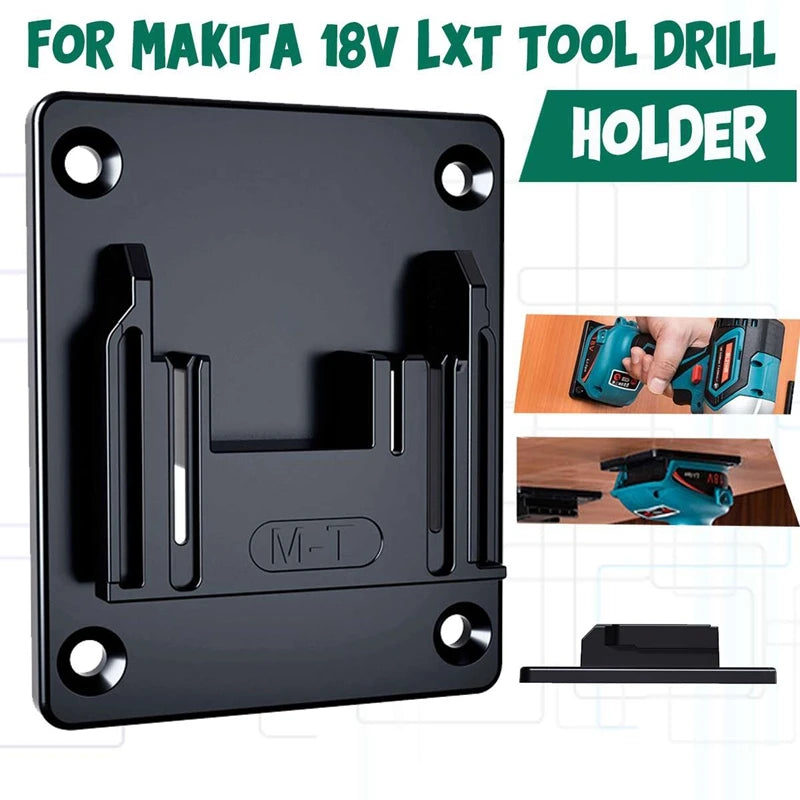 Wall Mount Tool Holder Rack for Makita 14.4–18V LXT Drills Tool Wall Mount Rack PLUSH