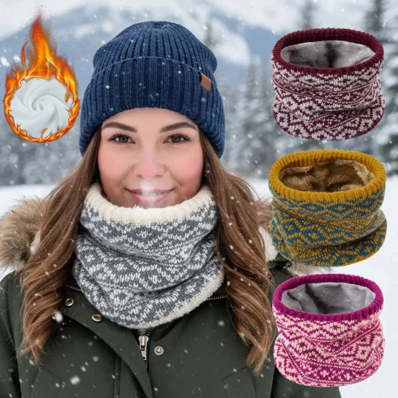 Fleece-Lined Neck Warmer Windproof Unisex Winter Gaiter Neck Warmer Gaiter PLUSH