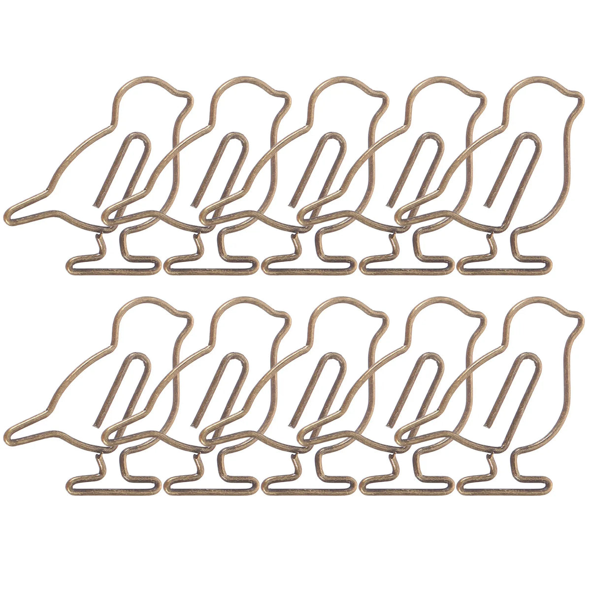 20pcs Bird Shape Metal Paper Clips – Cute Decorative Bookmarks Decorative Paper Clips PLUSH