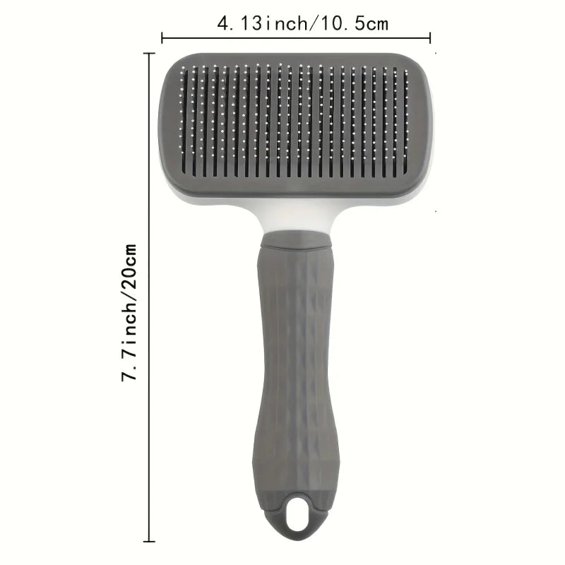 Easy Clean Pet Comb for Cats & Dogs – Deshedding Tool Pet Grooming Comb PLUSH