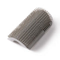 Wall-Mounted Cat Self-Grooming Comb | Easy Install, Space-Saving Cat Grooming Comb PLUSH Gray 1 pc