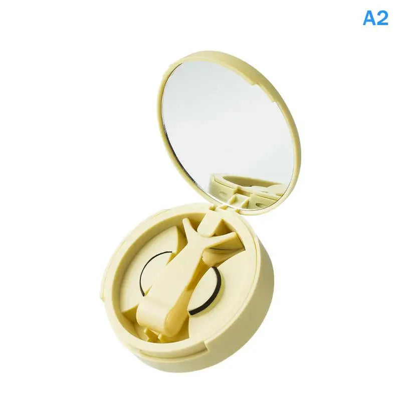 Magnetic False Eyelash Storage Box with Mirror | Portable Eyelash Organizer Case PLUSH A2
