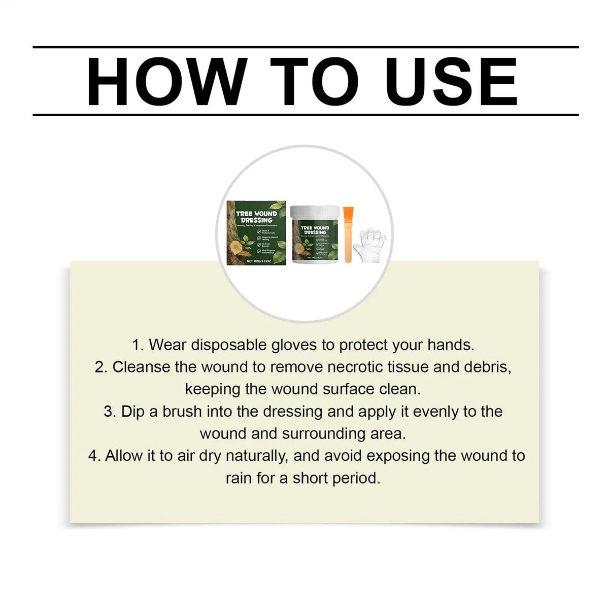 Grafting Tree Sealer Pruning Cut Paste 100g with Brush Tree Pruning Sealer PLUSH