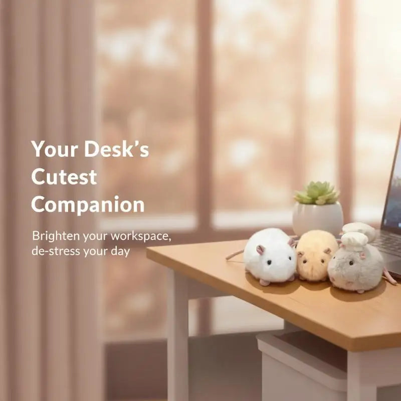 Fluffy Kawaii Hamster Plush Toy – Cute Soft Stuffed Animal Stuffed Plush Toy PLUSH