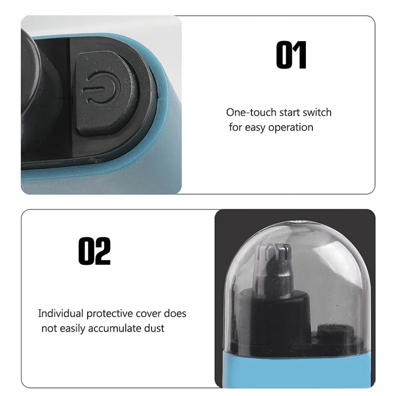 USB Rechargeable Electric Nose Hair Trimmer | Mini Compact Nose Hair Trimmer PLUSH