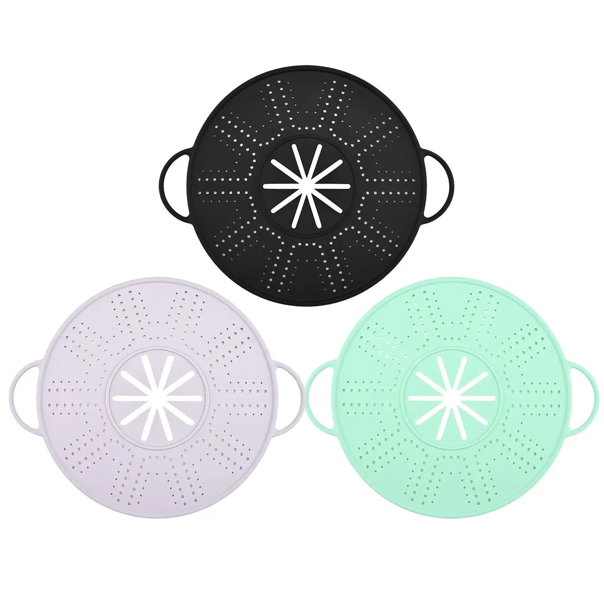 Foldable Silicone Splatter Screen for Frying Pan | Dishwasher Safe Splatter Screen PLUSH