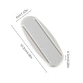Self-Adhesive Power Strip Holder & Wall Mount Cable Organizer Cable & Socket Organizer PLUSH White