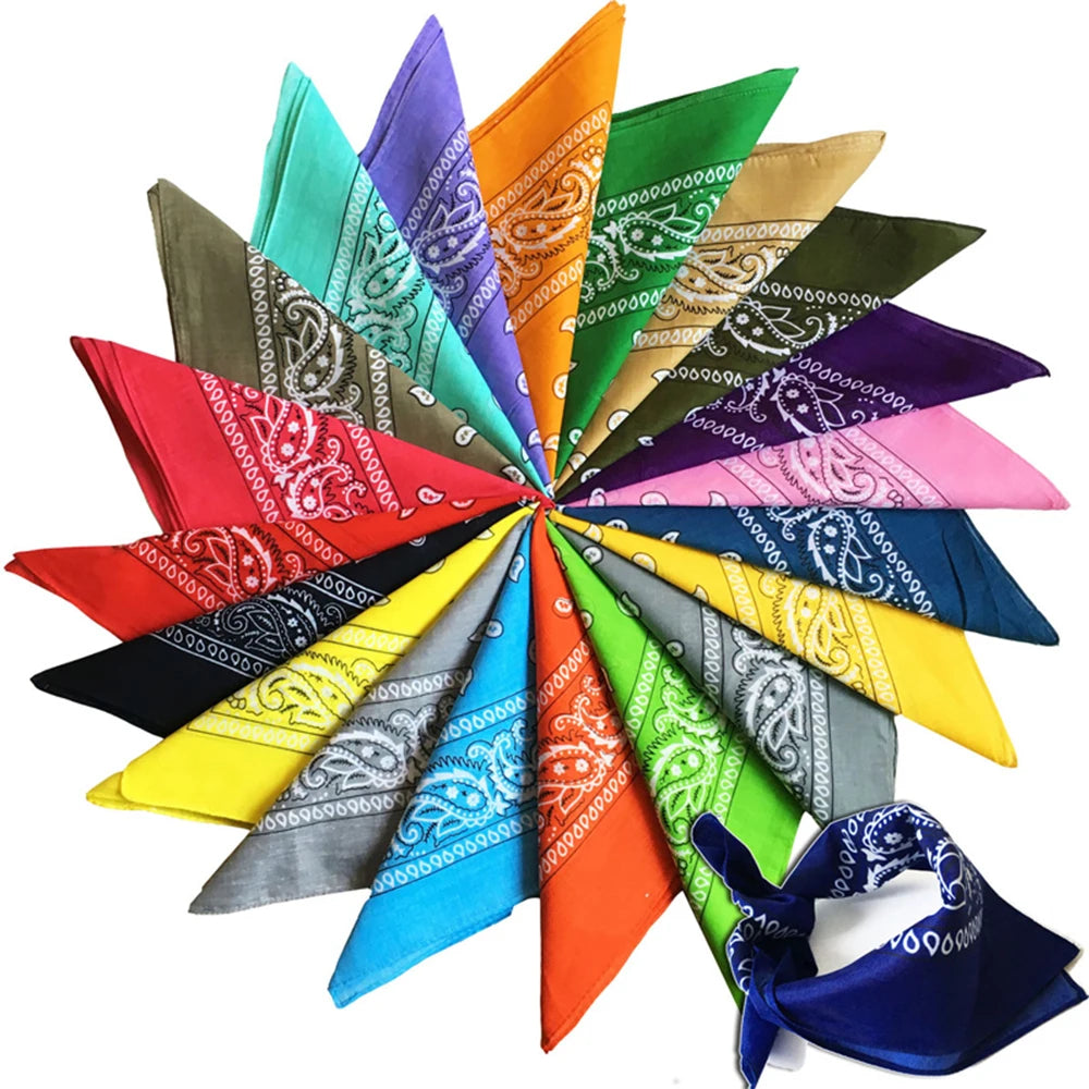 Paisley Cotton Bandana – Headwrap, Wristband & Neck Scarf Bandana & Headwrap PLUSH