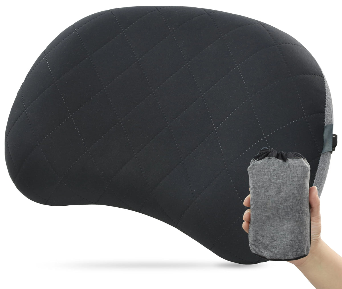Ultralight Inflatable Camping Pillow – Washable Cover | MEXiZE Inflatable Camping Pillow PLUSH