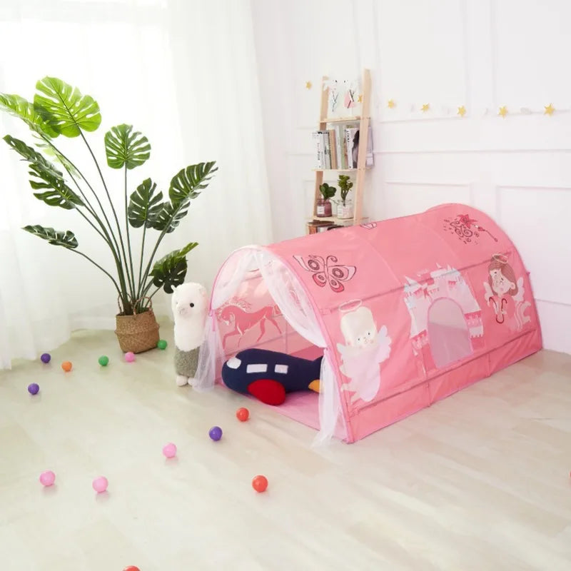 2-in-1 Dome Kids Play Tent – Sea World & Princess Patterns Kids Play Tent PLUSH