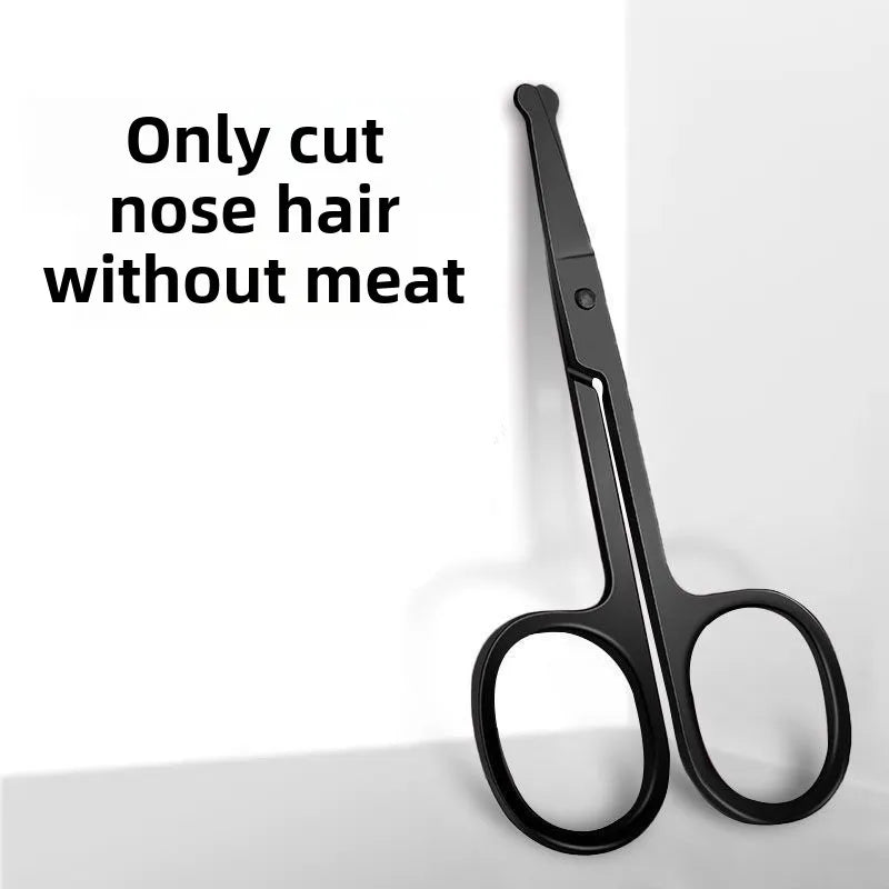 Round-Tip Nose Hair Scissors – Stainless Steel, Unisex Nose Hair Scissors PLUSH Default Title