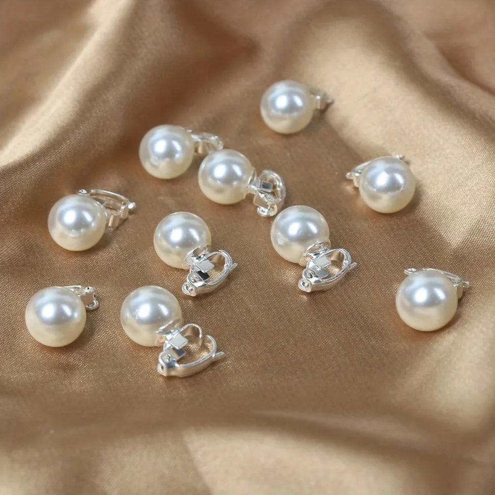 10pcs Imitation Pearl Hair Clips – Braided Dreadlock Bead Set Pearl Hair Clips PLUSH 10Pcs