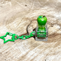 Fruit Fidget Keycap Keychain | Soft Glow Silent Press Fidget Keychain PLUSH Green aple With lights