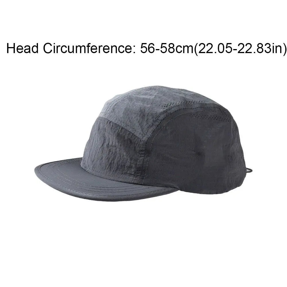 5-Panel Flat Brim Baseball Cap – Unisex Quick-Dry Hat Baseball Cap PLUSH