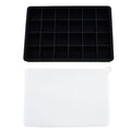 24-Grid Silicone Ice Cube Tray – Big Square Ice Mold Silicone Ice Tray PLUSH Black Pro 1Pcs