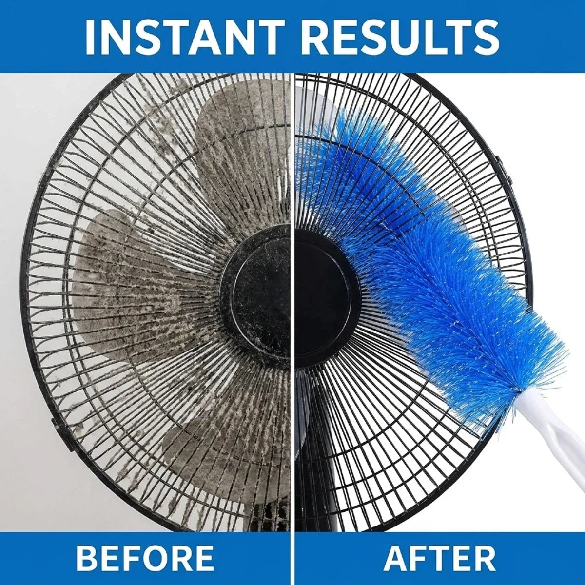 Ceiling Fan Cleaning Brush – Long Handle Soft Bristle Duster Ceiling Fan Duster PLUSH