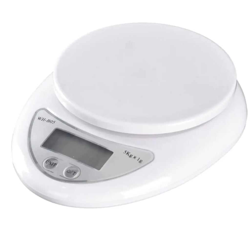 5kg Digital Kitchen Scale | LED Display & Tare Function Digital Kitchen Scale PLUSH LIGHT BLUE 5Kg