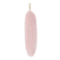 Fluffy Faux Fur Tail Keychain 31cm – Bag Charm Pendant Fur Tail Keychain PLUSH Pink