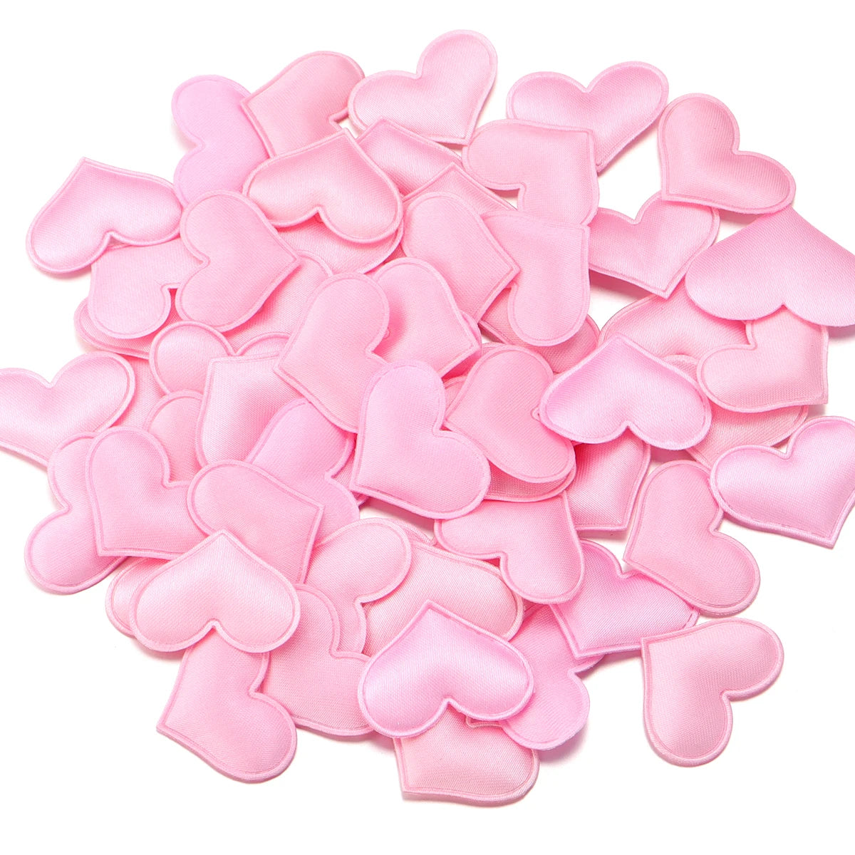 Satin Heart Petals Confetti 50-100pcs – Wedding & Party Decor Wedding Party Decor PLUSH pink 30mm x 50pcs