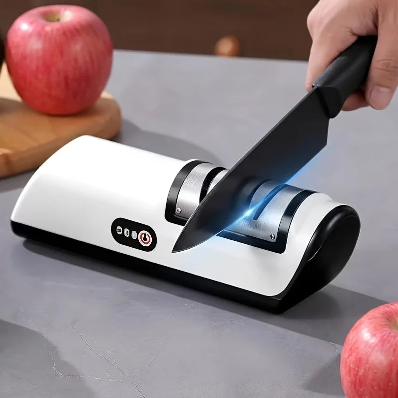 USB Rechargeable Electric Knife Sharpener – Multi-Use Electric Knife Sharpener PLUSH