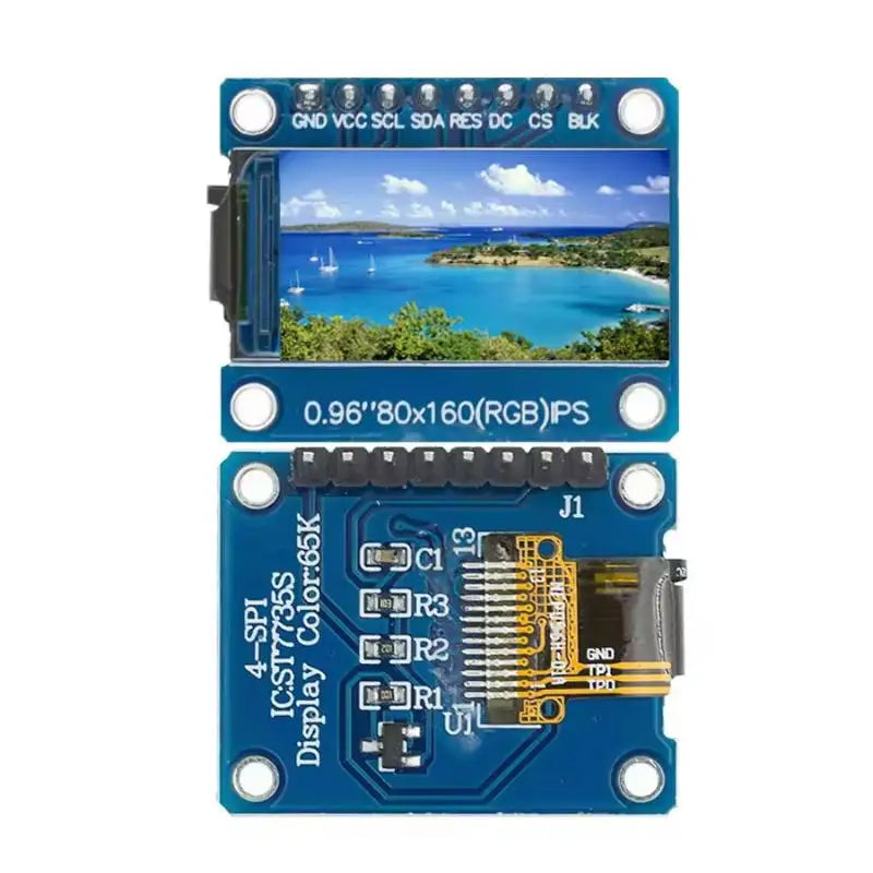 0.96" IPS TFT LCD Display Module 160x80 SPI ST7735S 3.3V LCD Display Module PLUSH