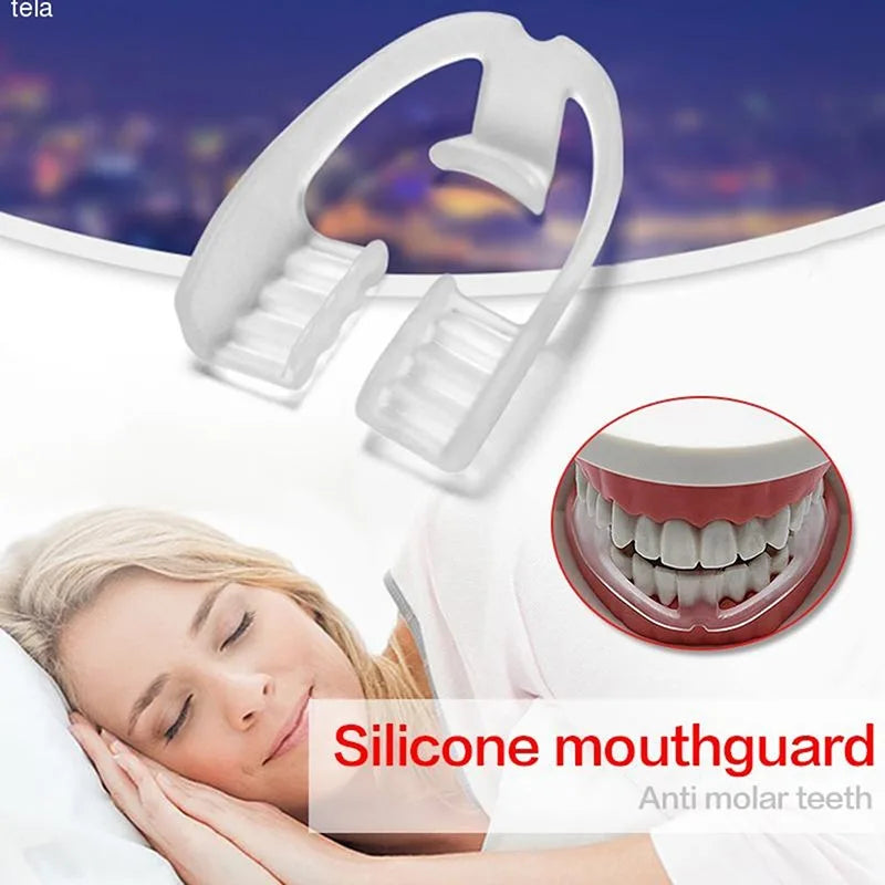 2-Pack Silicone Night Mouth Guard – Teeth Protector Sleep Aid Night Mouth Guard PLUSH