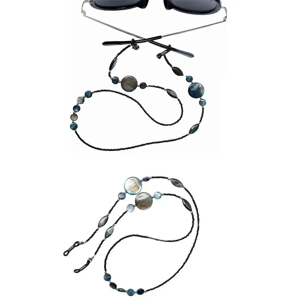 Shell & Glass Bead Eyeglass Chain – Beaded Sunglasses Lanyard Eyeglass Chain PLUSH