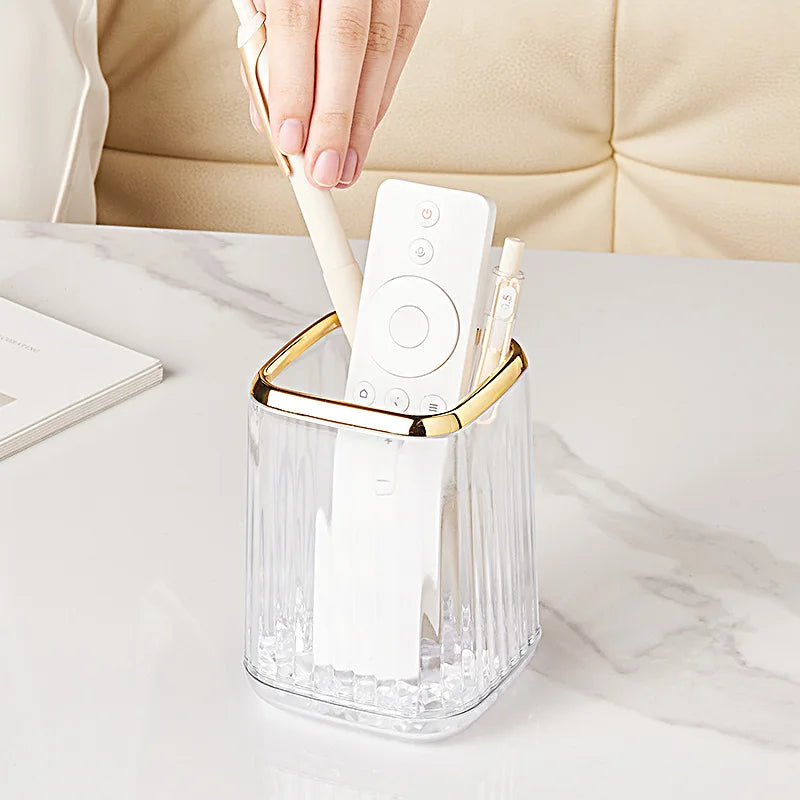 Desktop Makeup Brush Holder & Cosmetic Organizer Box Makeup Brush Organizer PLUSH