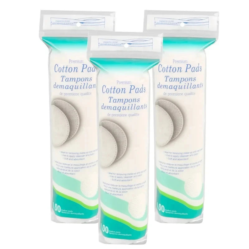 Double-Side Round Cotton Makeup Remover Pads – 100pcs Makeup Remover Pads PLUSH