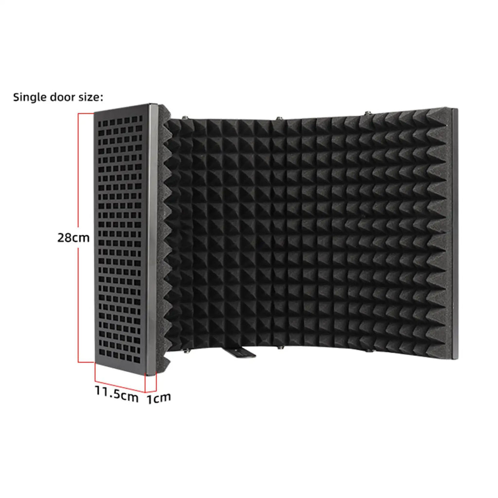 Tooyful Foldable Mic Isolation Shield – Studio Acoustic Filter Mic Isolation Shield PLUSH