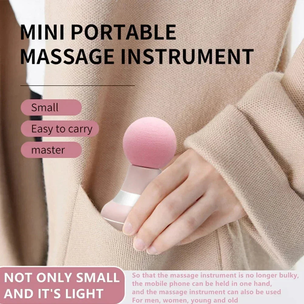 Mini Massage Gun Ultra-Quiet 6-Speed Portable Massager USB-C Mini Massage Gun PLUSH