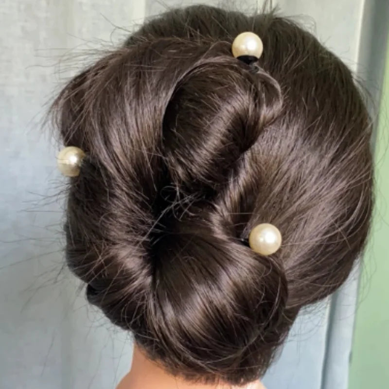 2Pcs Pearl Spiral Screw Bobby Pins – Korean Hair Barrettes Hair Barrette Pins PLUSH