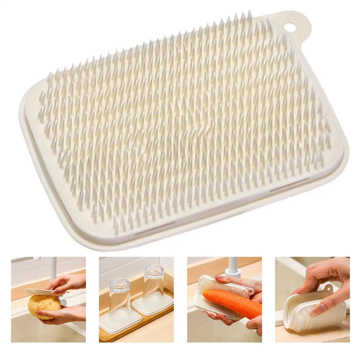 Bendable Fruit & Vegetable Cleaning Brush | Kitchen Scrubber Kitchen Cleaning Brush PLUSH